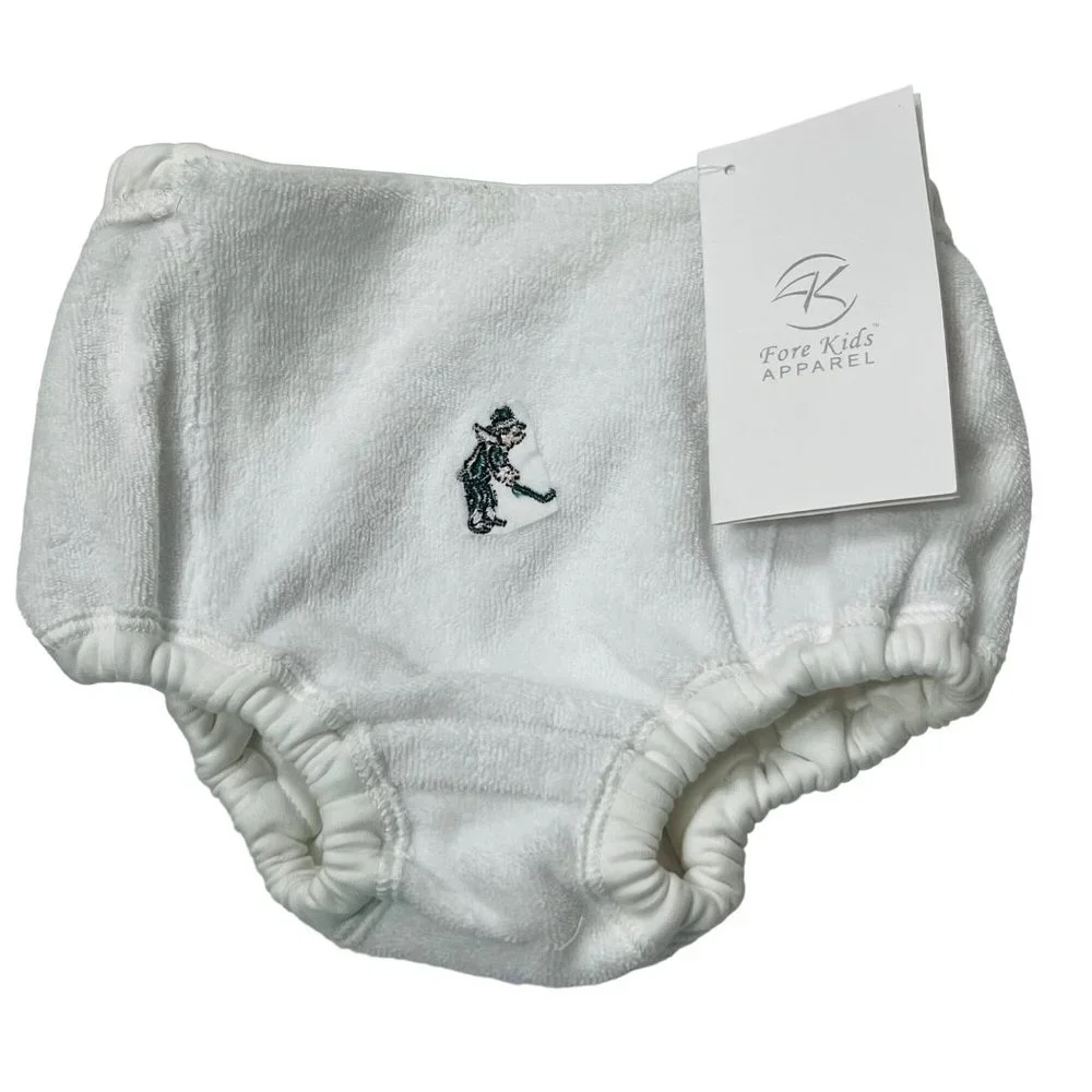 Fore Kids Diaper Cover + Bib Set Golf Inspired 100%‎ Pima Cotton